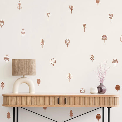 QUCHENG Boho Wall Stickers Girls Bedroom Removable Wall Decals Nursery Kids Room Decor Vinyl Murals DIY Cute Decorations 6 Sheets