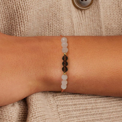 Fezodo Inspirational Encouragement Gifts for Women, Good Vibes Only Moonstone Bracelet Encouragement Cheer Up Gifts for Women Friend Sister Coworker Bestie