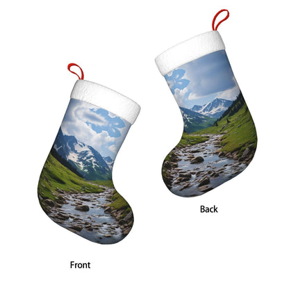 KOPUUYRD Natural Wonders Print Luxurious Holiday Socks,Unique Christmas Socks for Joyful Season,Festive Ornament Classic