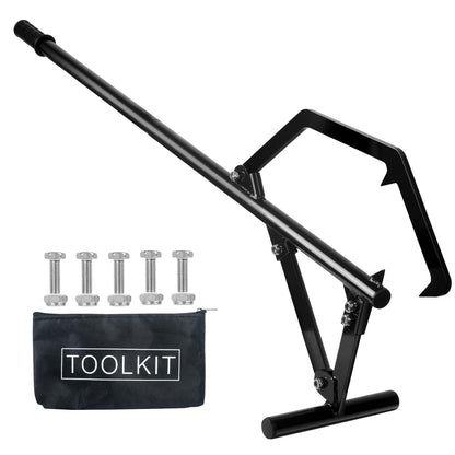 EELLAO 50.9inch Timberjack Log Lifter, Adjustable Log Roller Cant Hook, Heavy Duty Steel Logging Tools Log Jack for Rolling Logs Ups to 25" in Dia