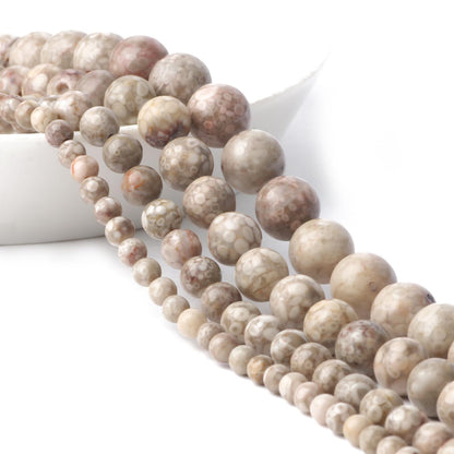 Yochus 45pcs Polish Maifanitum Beads，8mm Healing Power Natural Stone Round Loose Gemstone Beads for Jewelry Making Earring Necklace DIY Crafts