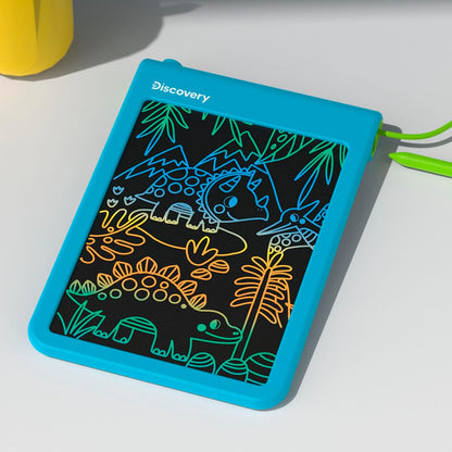 Discovery™ Bright Doodles LCD Art Tablet - Mess-Free Colorful Drawing Pad & Tethered Stylus| Widescreen Display| LCD Writing Tablet for Kids| Arts & Crafts Toy| Toddler Learning Toy| Doodle Board Gift