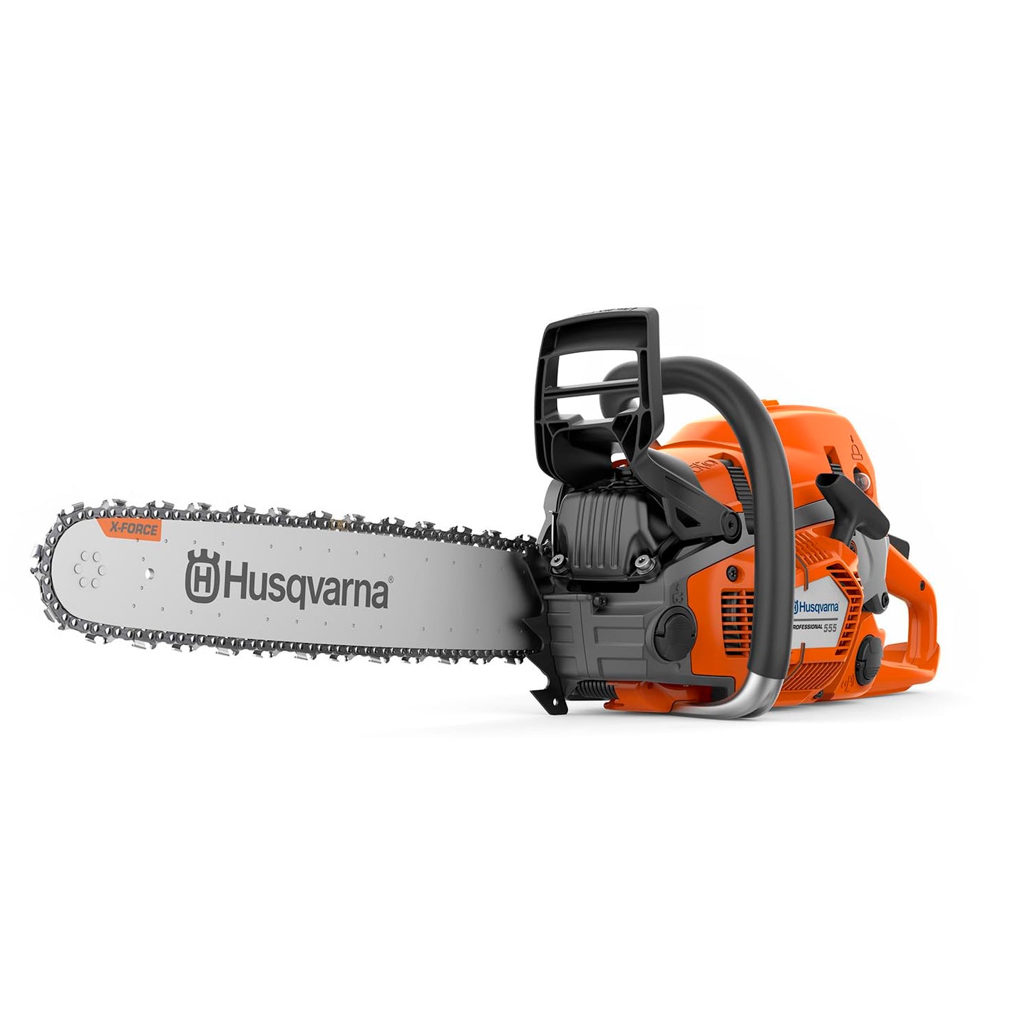 Husqvarna 555 Gas Chainsaw, 60-cc 4.16-HP 2-Cycle X-Torq Engine, 24 Inch Chainsaw with X-Cut Chain, for Felling, Limbing and Bucking Small and Midsize Trees, Gifts For Men