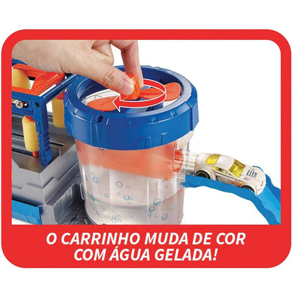 Hot Wheels FTB66 City Mega Car Wash Connectable Play Set with Diecast & Mini Toy Car