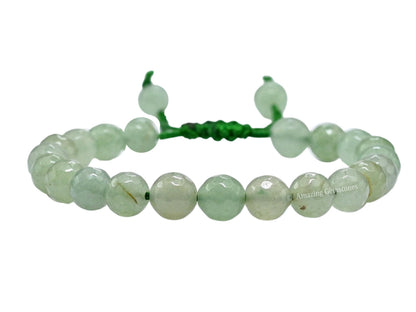 Amazing Gemstone Green Aventurine Bracelet for Women - Chakra Mens Bracelet Protection Crystals and Healing Stones - Blessing Bracelet Spiritual Meditation Gift Christmas Stocking