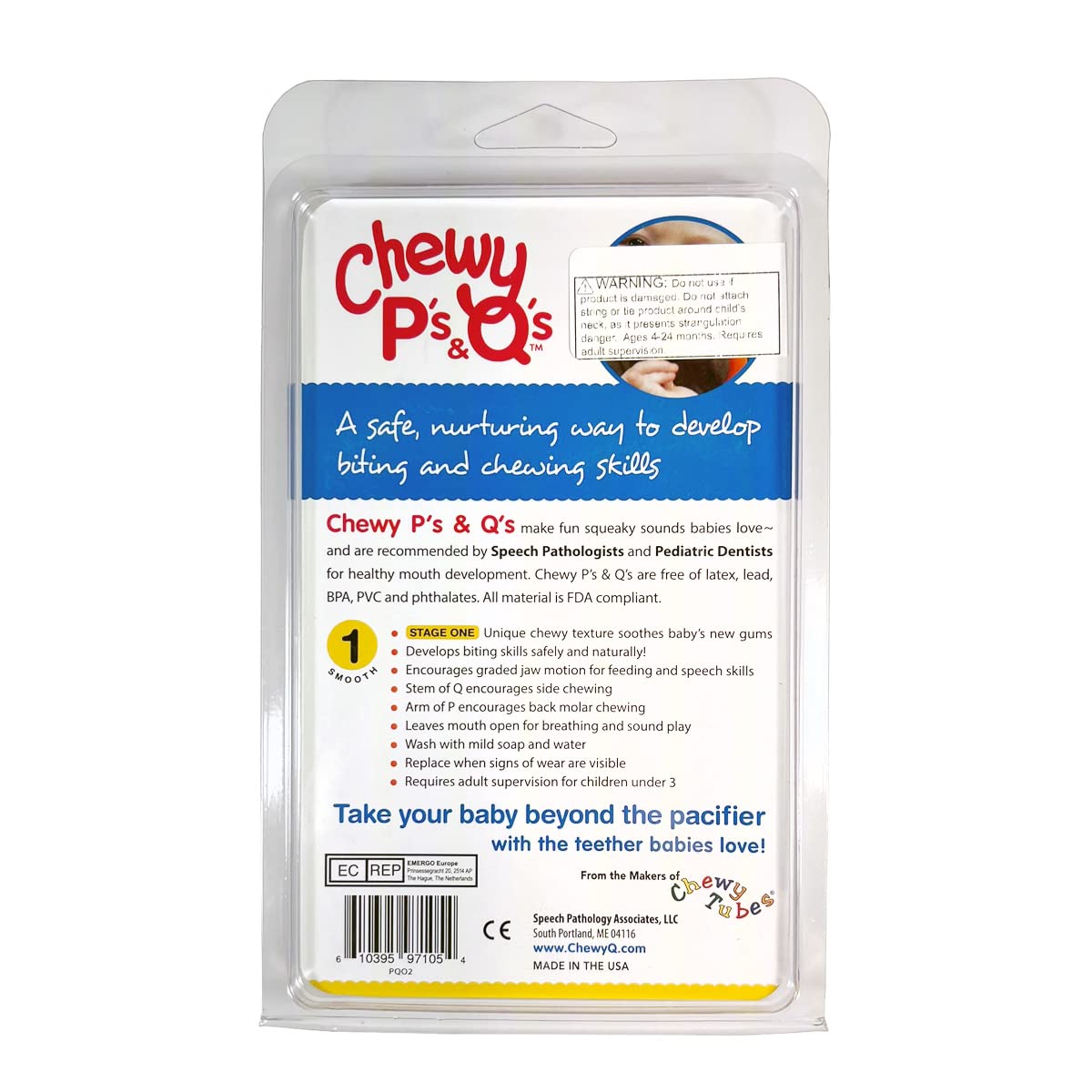 Chewy Tubes Chewy Tubes Ps and Qs in Orange