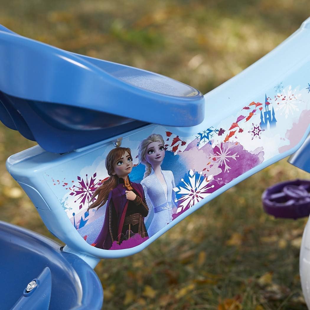 Huffy Disney Frozen 2 Girl's Trike, Ideal for Ages 3+, Anna, Elsa, and Olaf, Storage Bins for Snacks or Toys, Sturdy and Durable, Safe for Toddlers
