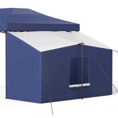 Camping Cube Side Tent for 10x10 Pop Up Canopy, Waterproof Gazebo Room with Mesh Windows, Easy Setup Canopy Side Tent for Family Camping, Market Booth, Backyard Use – Depth 59.1" (Canopy Not Included)