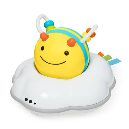 Skip Hop Gift Set of 3 in 1 Baby Activity Center, 4mo+, Silver Lining Cloud + Skip Hop 3-Stage Developmental Learning Crawl Toy, Explore & More Follow-Me Bee
