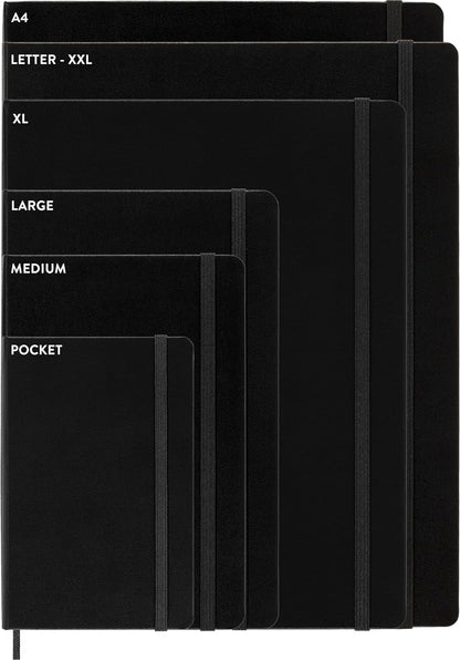Moleskine Classic Expanded Notebook, Hard Cover, Large (5" x 8.25") Ruled/Lined, Black, 400 Pages