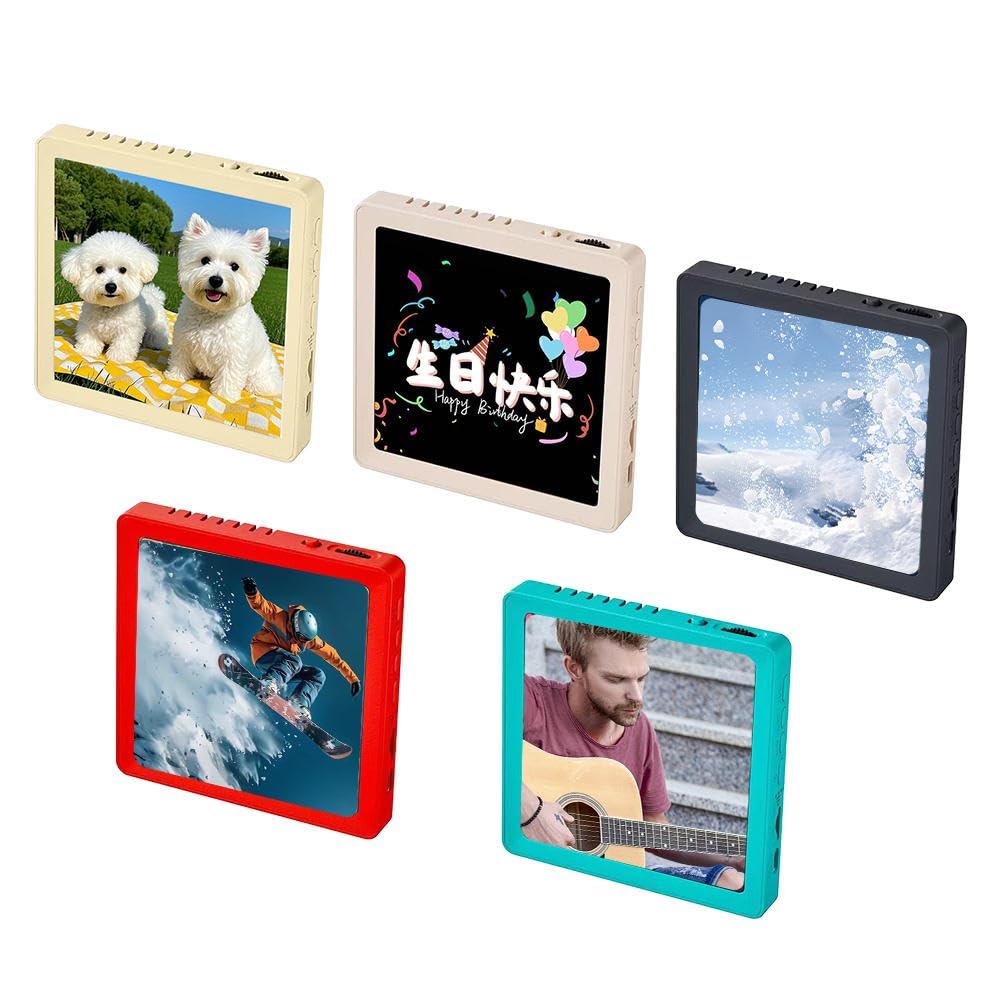 Picture Frame with Sound,Personalized Wireless Tabletop & Wall Mount Sound Photo Frame,Back Magnetic Design,with Recording Function,for Living Room,Bedroom,Office,Unique Gifts for Famiy & Friends