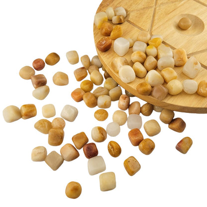 1,000 Carats Handpicked Tumbled Stones Crystals Chips Bulk Pocket Stones for Healing, Reiki, Meditation, Witchcraft and Home Decorations (Yellow Aventurine)