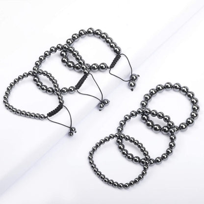 AD Beads Natural Gemstone Round Loose Beads 15" for Bracelet Necklace Earrings Jwelery Making Crafts DIY (10mm, Black Hematite)
