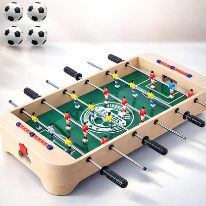 Miosea 28 Inch Tabletop Foosball Table, Portable Wooden Soccer Game Set with Non-Slip Base, Ergonomic Handles for Kids and Adults, Indoor Family Game Night & Birthday Gift