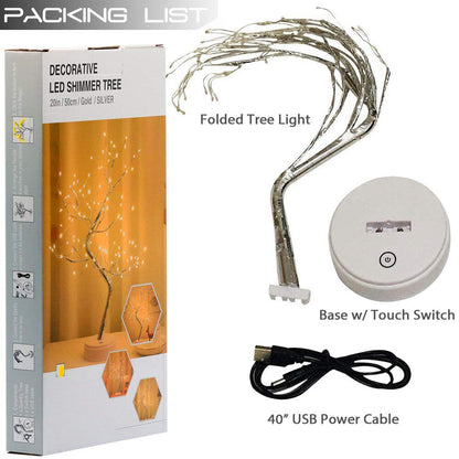 OTAVILEM LED Tabletop Bonsai Tree Light, Aesthetic Tree Lamps for Living Room, Cute Night Light, Battery/USB Operated, DIY Artificial Tree Lamp for Bedroom, Desktop,Christmas, Room Decor