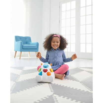 Skip Hop Baby Play Mat, Interlocking Foam Floor Tiles, 70" x 56", Playspot, Grey/Cream