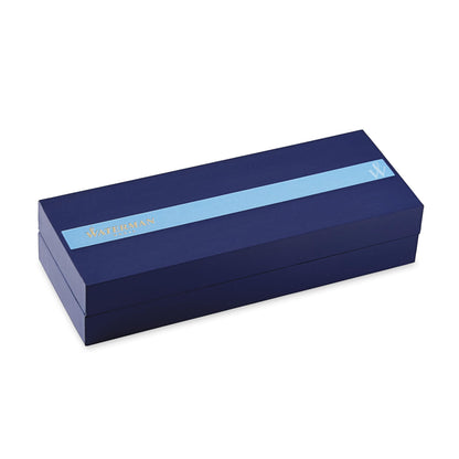 Waterman Expert Ballpoint Pen, Black with Golden Trim, Medium Tip, Blue Ink, Gift Box