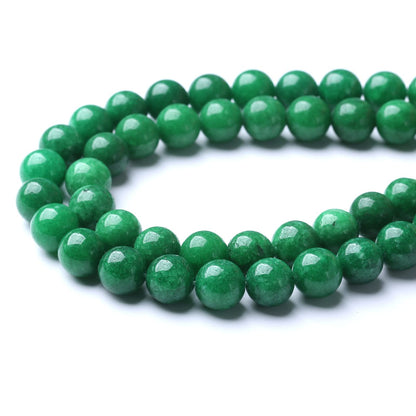 90pcs 4mm Natural Green Cloud Jades Beads Round Loose Gemstone Crystal Energy Healing Power Stone Beads for Jewelry Making DIY Bracelet (4mm, Green Cloud Jades)
