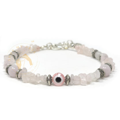 Shop My Arts Rose Quartz Bracelet for Women - Birthday Gifts for Women Mom with Authentic Crystals and Healing Stones