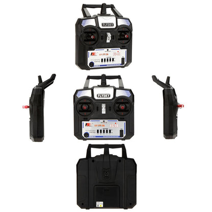 GoolRC Flysky FS-i4 4CH RC Transmitter with Receiver FS-A6, 2.4GHz 4 Channel AFHDS 2A Remote Controller for RC Helicopter Glider