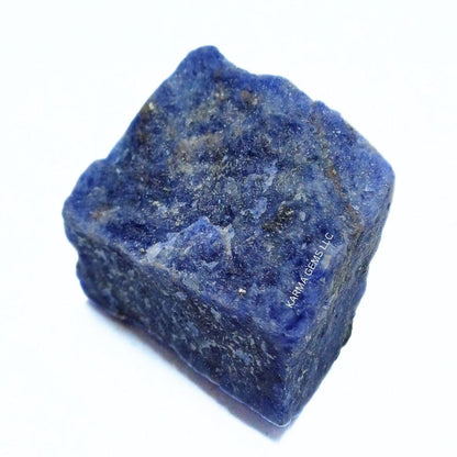 Karma Gems 5 Pcs Sodalite Natural Crystals - Raw Tumbling Rocks and Collections for Kids - Cool Agate Crystal and Stones - Chakra Energy Balancing, Meditation, and Reiki Practices
