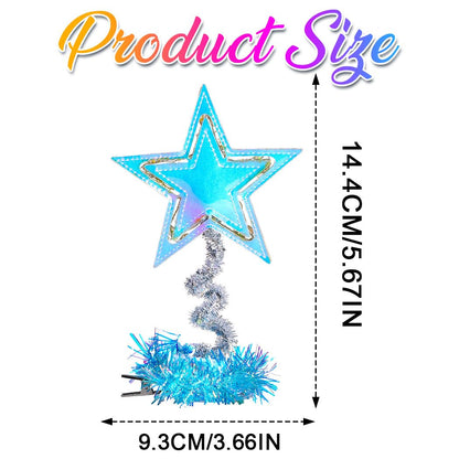 Gortin Light up Star Hair Clips Christmas Headpiece LED Holiday Costume Hair Accessories for Women