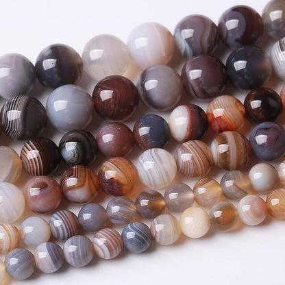 36PCS 10MM Red Coffee Agate Stone Beads for DIY Jewelry Making Bracelet Necklace Energy Healing 15Inch