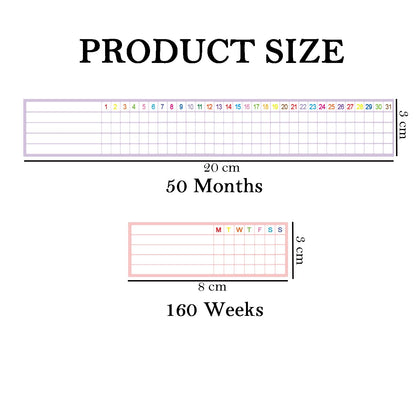 Writable Weekly & Monthly Habit Tracker Stickers,Goals Habits Track Labels for Planners,Scrapbooks,Journa