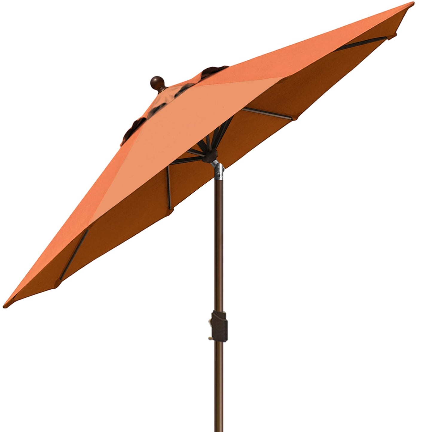 EliteShade USA 10-Year-Non-Fading 9Ft Market Patio Umbrella, UPF 50+ UV Protection Performance Sun Umbrella, Heavy Duty Commercial Grade Outdoor Table Umbrella with Crank & Tilt, Windproof Vented Top for Garden, Pool, Deck and Outdoor Playsets, Rust