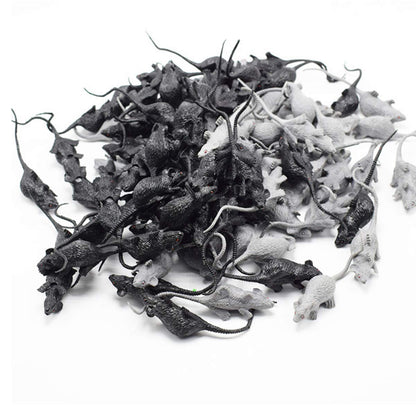 30 Pcs Mini Simulated Mouse Fake Mice Realistic Mouse Fake Rats Small Plastic Mice Realistic Terror Plastic Mouse Figurines Toy for Kids Children April Fools Day Halloween Prank Party Supplies