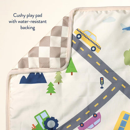 Itzy Ritzy Playmat - 2 in 1 Travel Playmat (City Print)