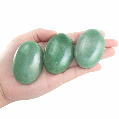 Nvzi Green Aventurine Crystal Palm Stone, Worry Stones, Crystals and Healing Stones, Polished Rocks, Natural Gemstones, Chakra Stones for Healing Crystals Daily Use