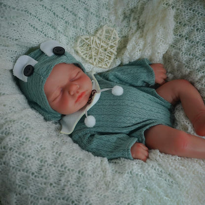 SOFTMARY Lifelike Reborn Baby Dolls - 12-inch Full Silicone Newborn, Real Life Baby Dolls with Realistic Veins & Sleeping Pose - Real Baby Reborn Gift Set for Kids Age 3+