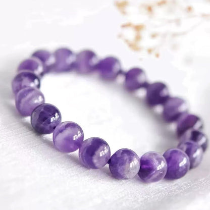 Long tiantian Amethyst Bracelet for Women Crystals and Healing Stones Bracelets Rose Quartz Bracelet Link Pheromone Bracelet for Women Good Luck Energy Chakra Bracelet Jewelry Gifts for Women
