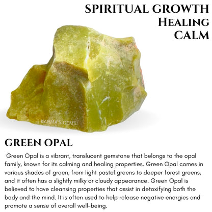 Green Opal, 2 Pcs, Crystals, Rocks, Jade, Crystals and Healing Stones, Witchcraft Supplies, Healing Crystals, Stones, Healing Stones, Rock Collection, Agate, Raw Stones