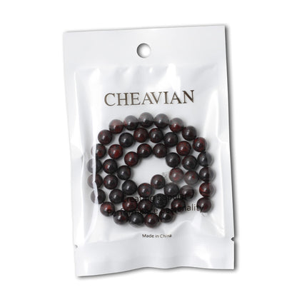 CHEAVIAN 45PCS 8mm Natural Brecciated Jasper Round Loose Beads for Jewelry Making DIY Bracelet Necklace Materials 1 Strand 15"