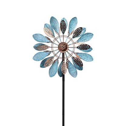 MUMTOP Decorative Metal Wind Spinner for Garden, Outdoor Patio, Lawn, Yard, Weather Resistant Kinetic Art