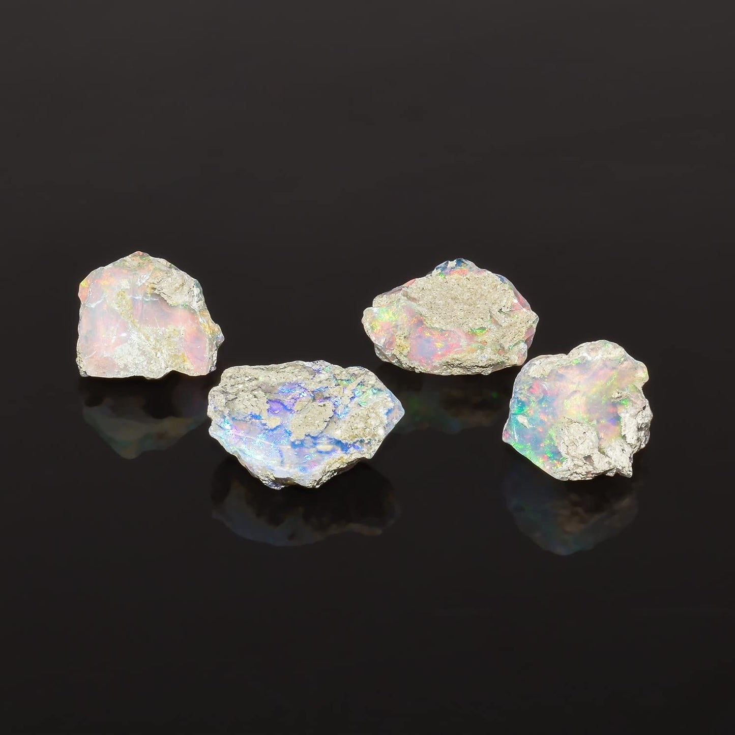QNAVIC 25 Carat AA+ Natural Raw Ethiopian Fire Opal Rough Gemstone Crystals, Chakra Healing Energy Stones, October Birthstone, Jewelry Making Supplies, DIY Gifts Art Crafts, Wire Wrapping Stones