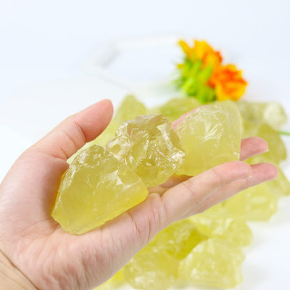 Nvzi Citrine Crystals, Bulk Crystals, Crystals and Healing Stones, Rocks for Tumbling, Amathesis Crystal, Raw Crystals Bulk, Calcite Crystal for Decoration, Wicca, Reiki, Chakra and Energy(1LB)