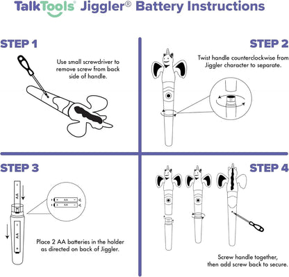 TalkTools Jiggler - Oral Facial Massager - Sensory Awareness Tool for Jaw and Lips | Improve Speech and Feeding Skills (Shark/Turtle - Set of 2) - NOT A Toy - Adult Supervision Required