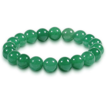 VDKIDKT Chakra Healing Bracelet 10mm Natural Emerald Bead Bracelet for Women Men, Gift for Mother's Day, Heart Chakra Green Crystal Spiritual Healing Bracelet (Emerald)