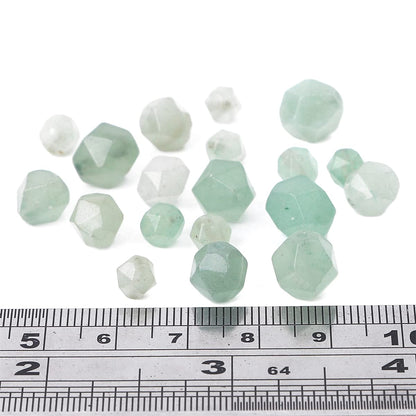 BEADIA Faceted Natural Green Aventurine Jade Stone Round Beads 6mm 36cm/Strand for Jewelry Making