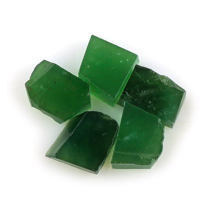 CRYSTALINES 5pcs Wholesale Natural Raw Green Serpentine Gemstone, Untreated Rough Stone, Bulk Loose Supplies, DIY Crafts, Jewelry Making, Healing Crystals, Wire Wrap, Gem Collection, AAA Grade