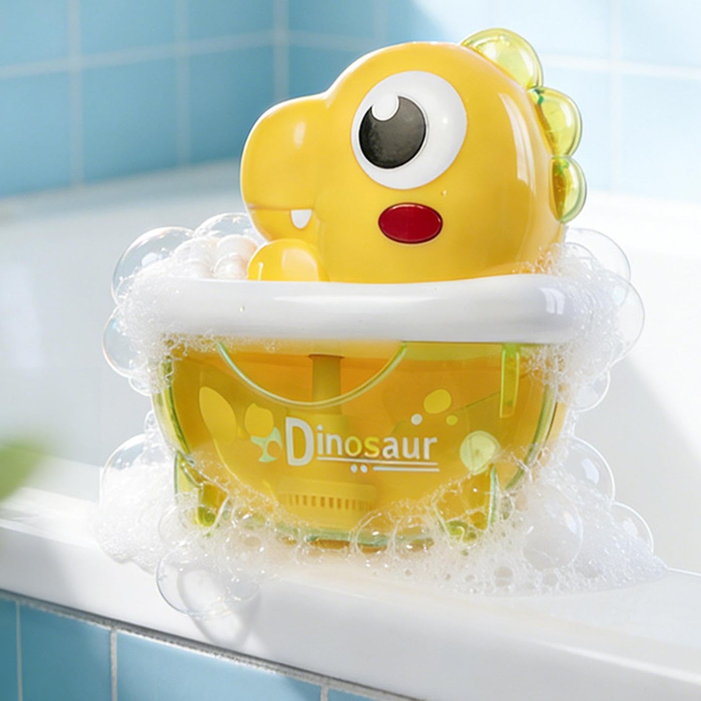Bath Bubble Machine - Light-Up Dinosaur Shape Toy - Automatic Bubble Maker Bathroom Toy - for Birthday Party Outdoor Garden Pool Beach Kids Girls Aged 1-8