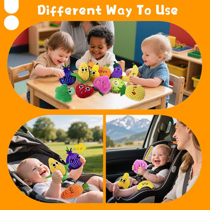 12-Pack Sensory Bean Bag for Kids,Montessori Textured Tactile Baby Toys Set,Sensory Toys for Autistic Children&Toddlers,Learning &Fine Motor Skill Developmental Play Gift Stress Relief for Autism