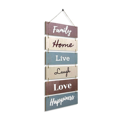 Hanging Wall Decor Sign - Welcome Vertical Wall Art Decorations, Rustic Home Accessories for Living Room, Bedroom, Family, Dining, and Kitchen, Outdoor Signs for House, Live, Laugh, Love Plaques