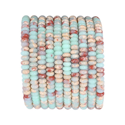 BEADIA Natural Shoushan Disk Stone Beads 4x2mm 160pcs Rondelle Loose Semi Gemstone Beads for Jewelry Making Design