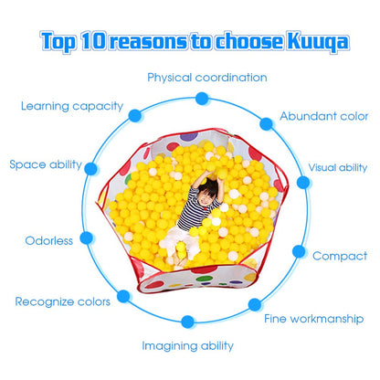 Kuuqa Ball Pit Play Tent with Basketball Hoop for Kids Toddlers Outdoor Indoor Play 4 Ft/120CM (Balls Not Included)