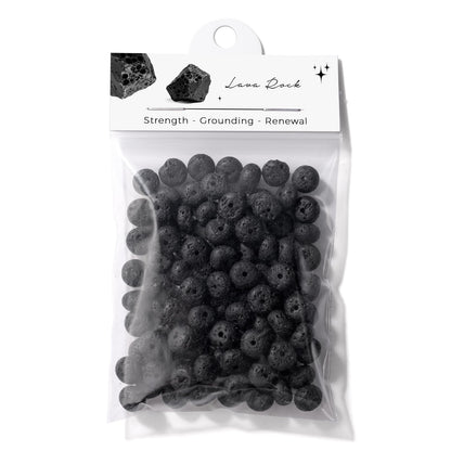 Raicegs 100pcs 5×8mm Rondelle Lava Rock Beads Natural Gemstone Beads Abacus Disk Stone Loose Beads for Jewelry Making DIY Bracelets Necklace