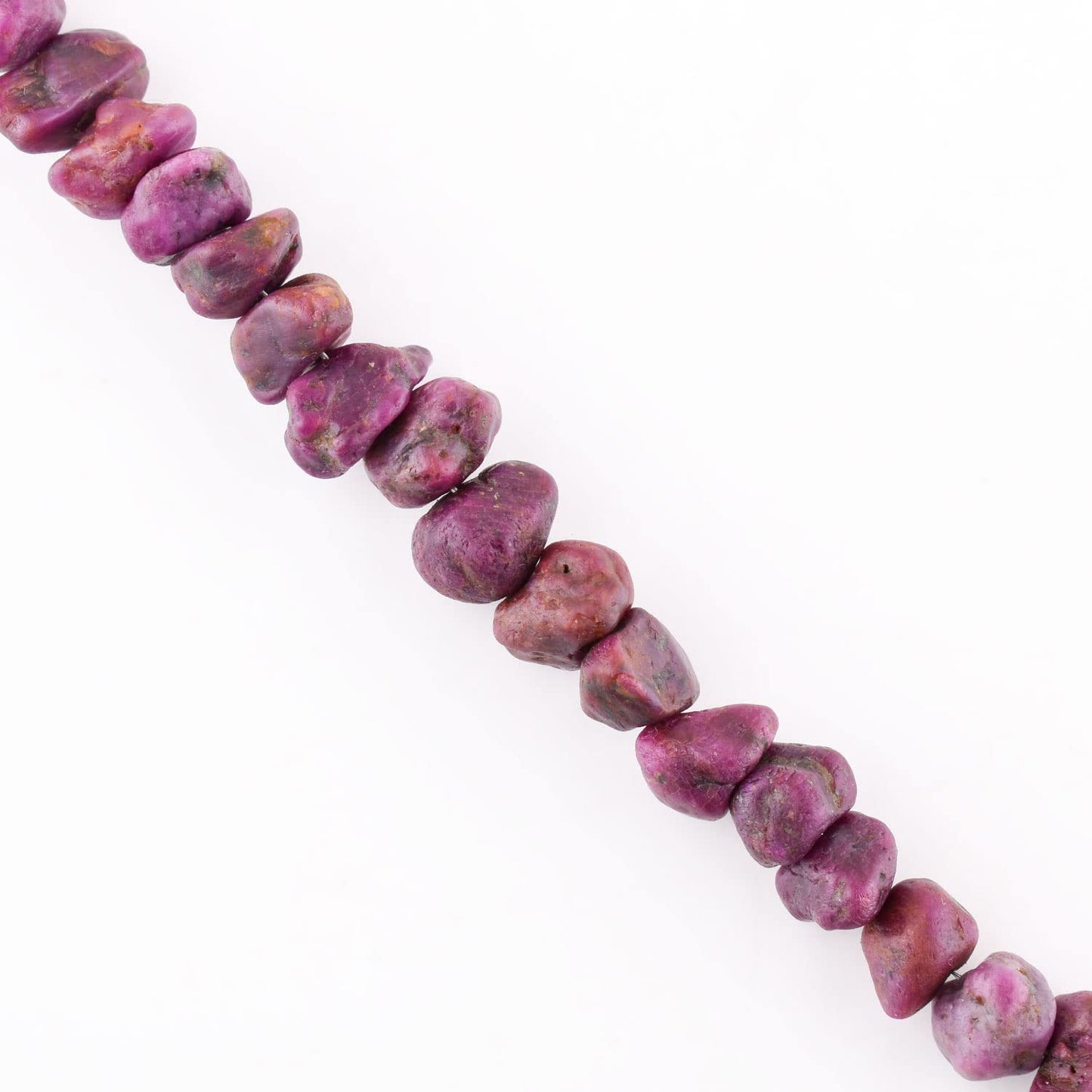 InfinityGemsArt Raw Ruby Bracelets For Women, July Birthstone Jewelry, Natural Gemstones Rough Dainty Bracelet Energy Crystals Rhodium Plated 925 Sterling Silver Chain 8 inch